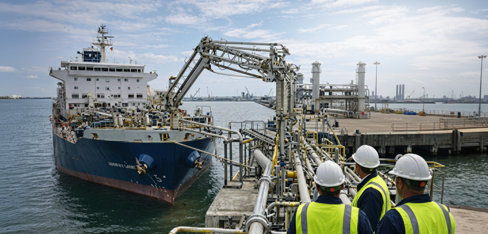 Engineers at Gulf Coast loading terminal